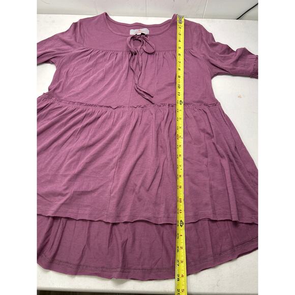 Laurie Felt dusty rose women’s size XXS Boho flared sleeve top - Picture 6 of 6